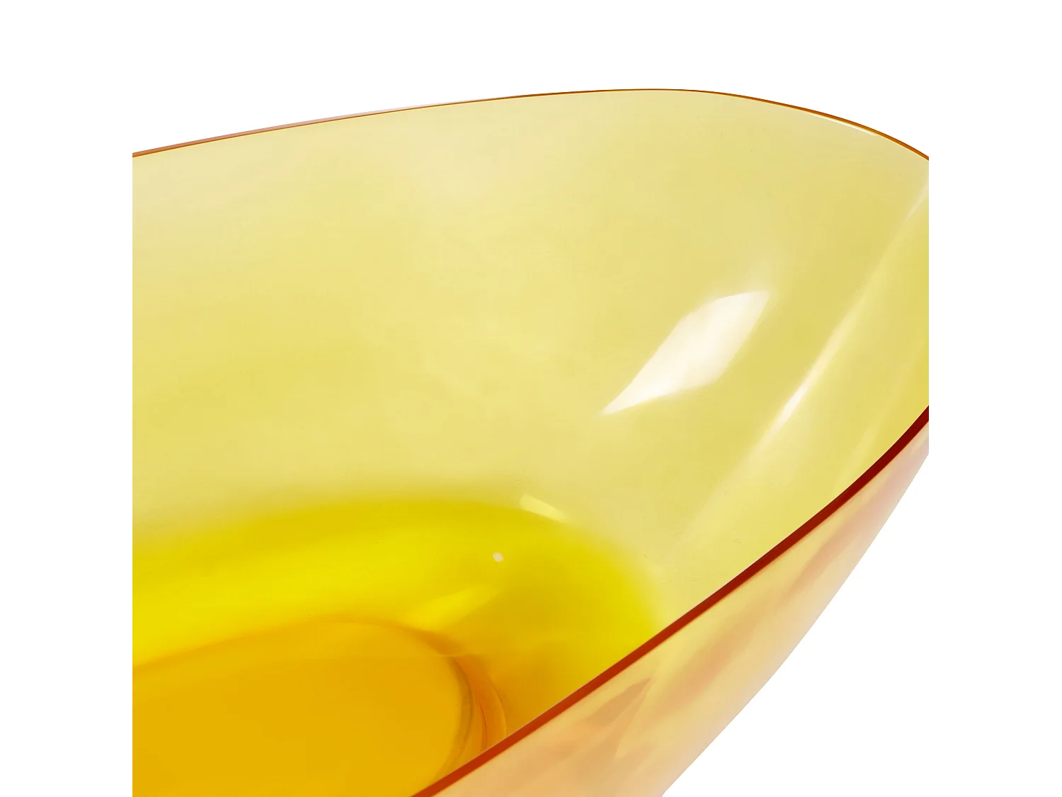 Freistehende Badwanne BLANCARENA 170 x 78 cm Gelb