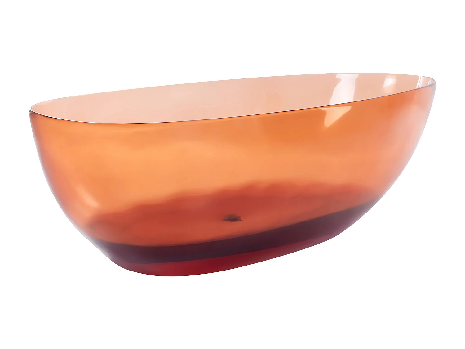 Freistehende Badwanne BLANCARENA 170 x 78 cm Hellrot