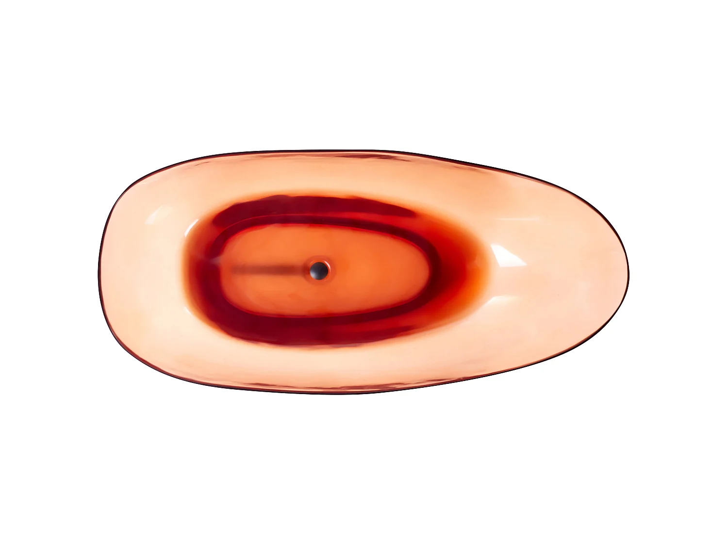 Baignoire îlot BLANCARENA 170 x 78 cm Rouge clair
