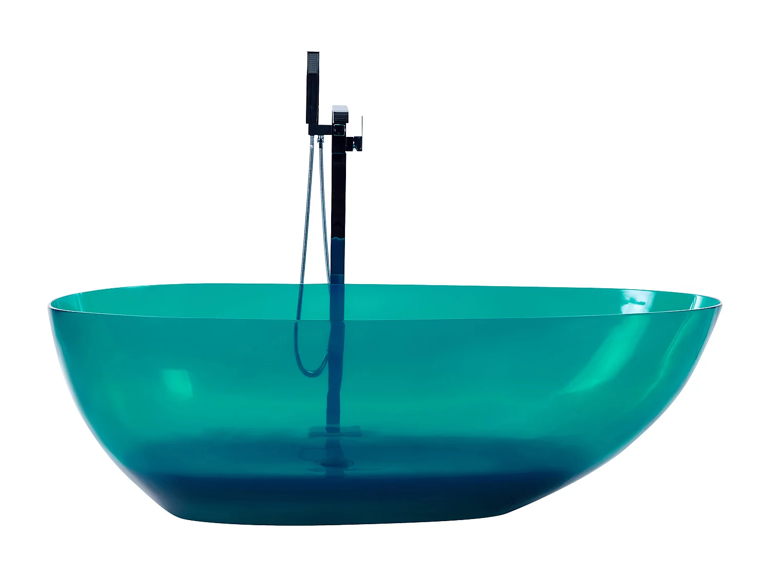 Baignoire îlot BLANCARENA 170 x 78 cm Bleu paon