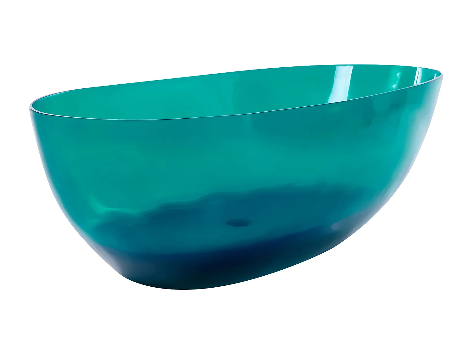 Baignoire îlot BLANCARENA 170 x 78 cm Bleu paon