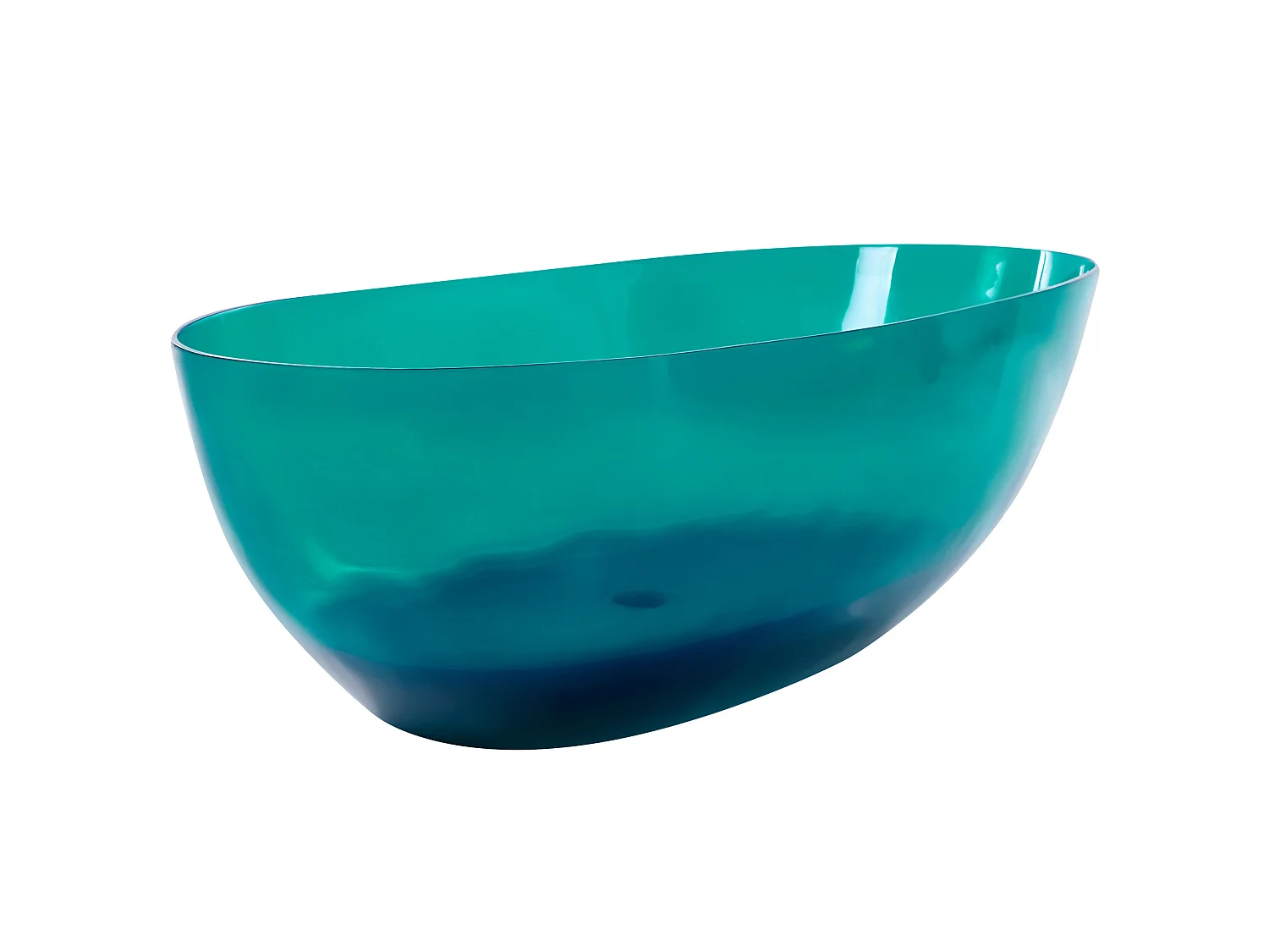 Baignoire îlot BLANCARENA 170 x 78 cm Bleu paon
