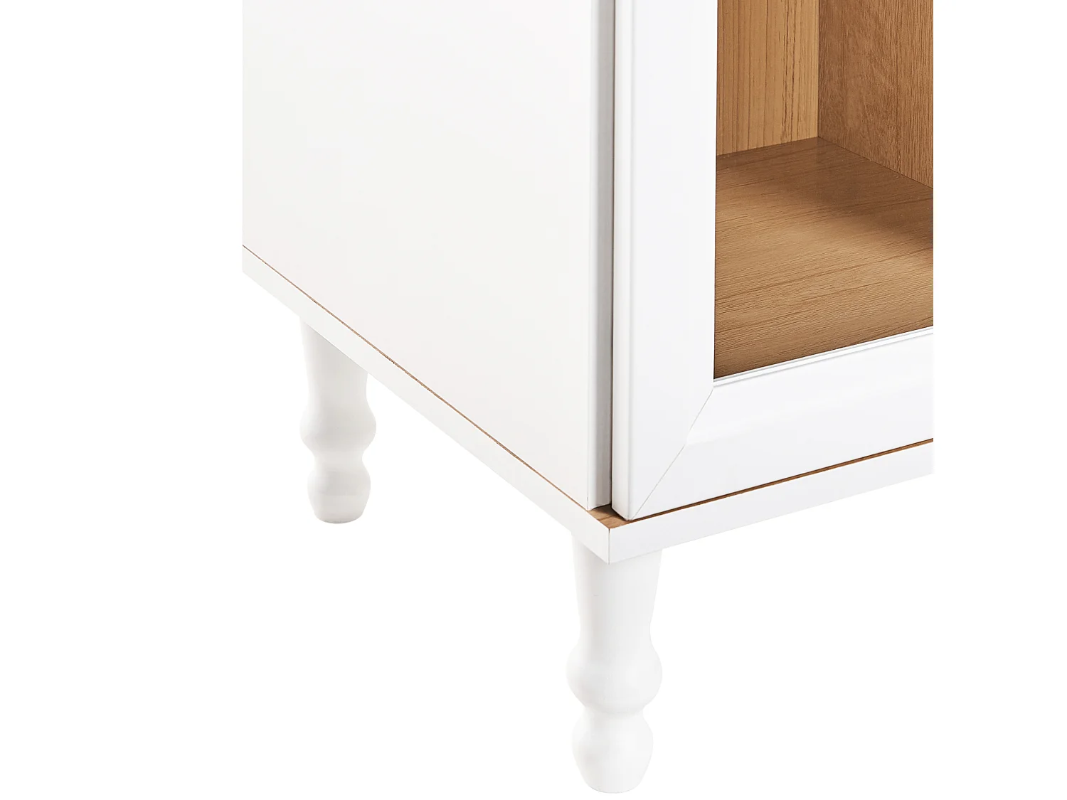 Vitrine en verre TINGLEDALE 40 cm Blanc