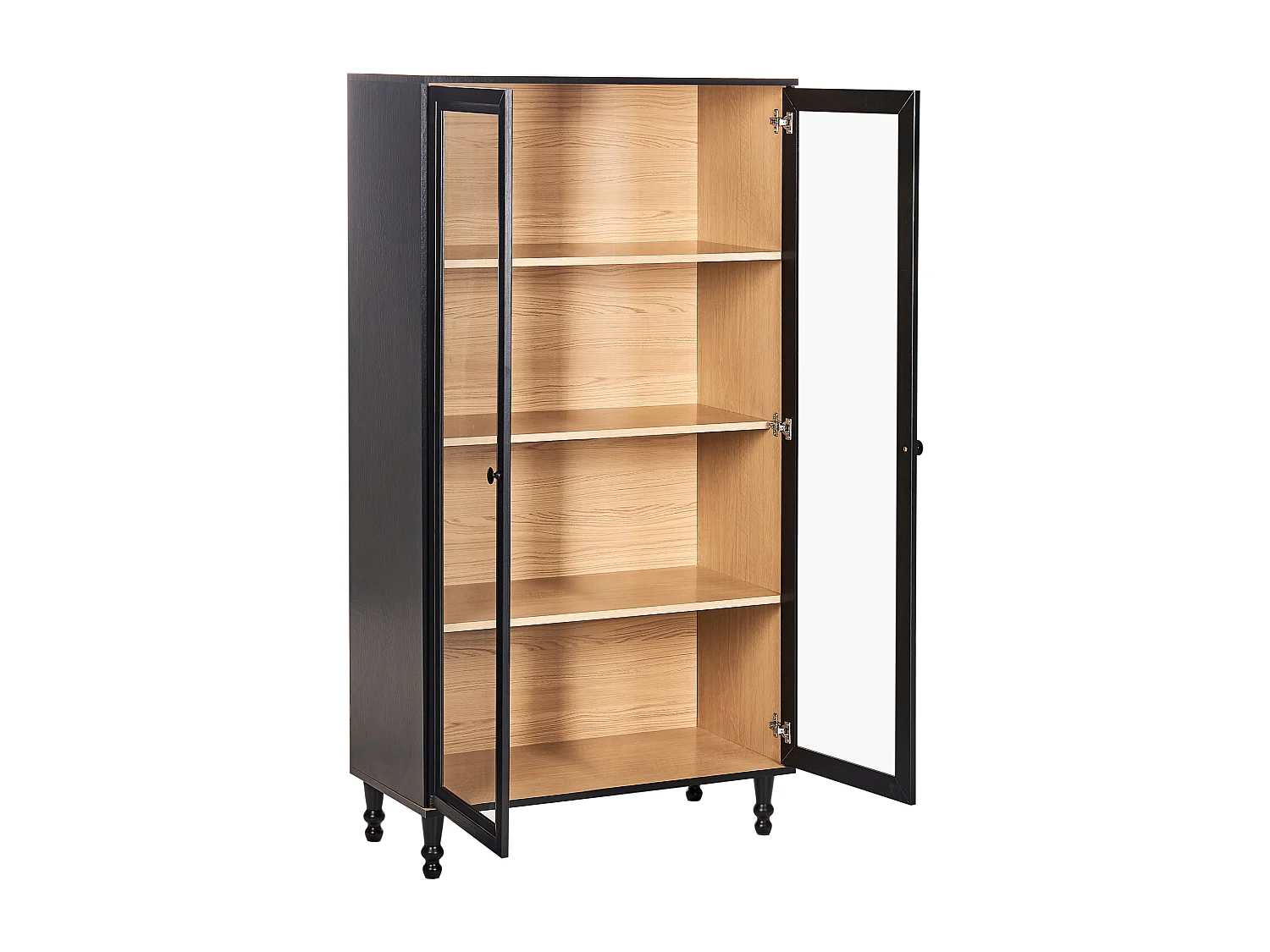 Vitrine TINGLEDALE 80 cm Schwarz