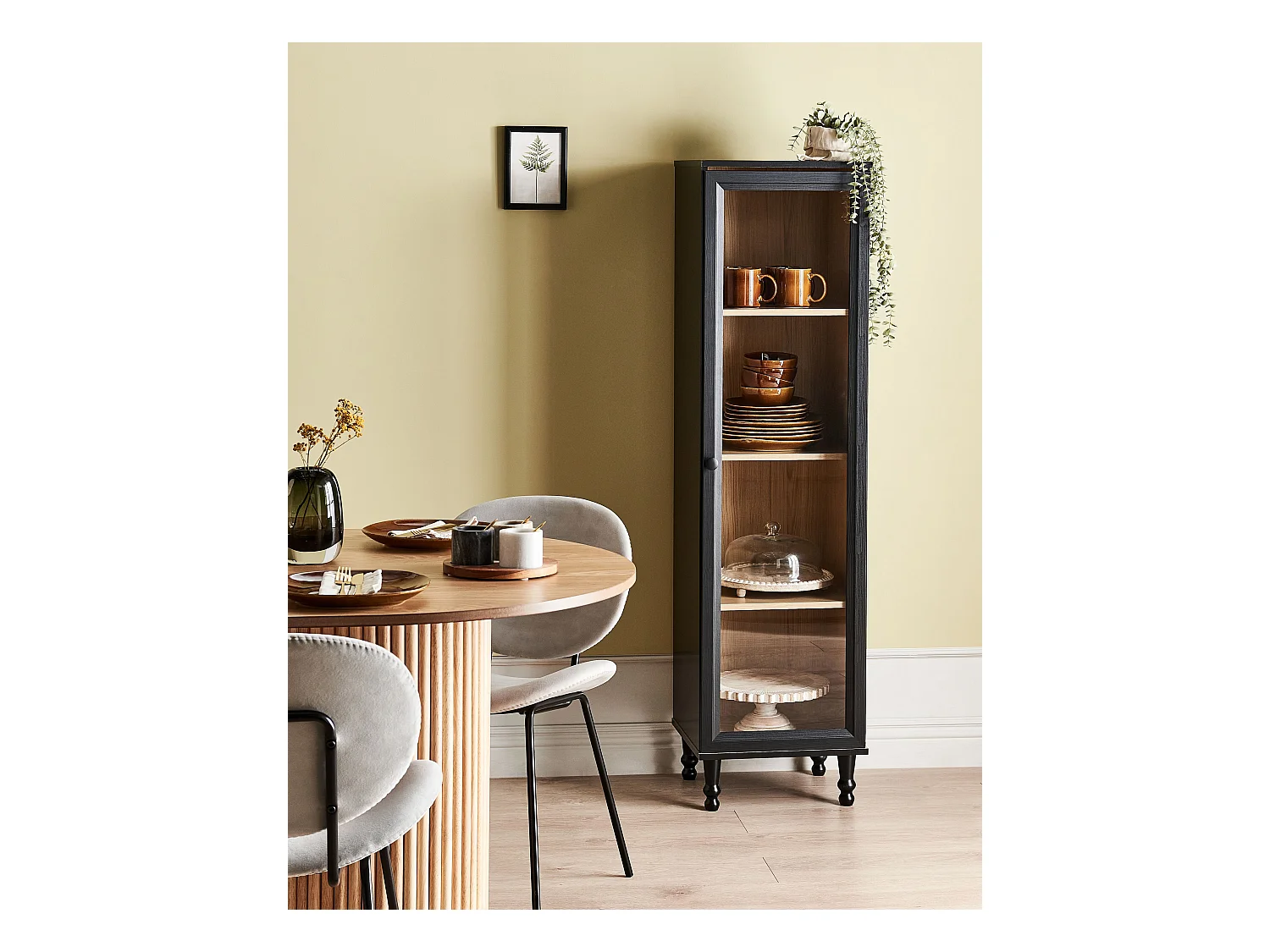 Vitrine TINGLEDALE 40 cm Schwarz