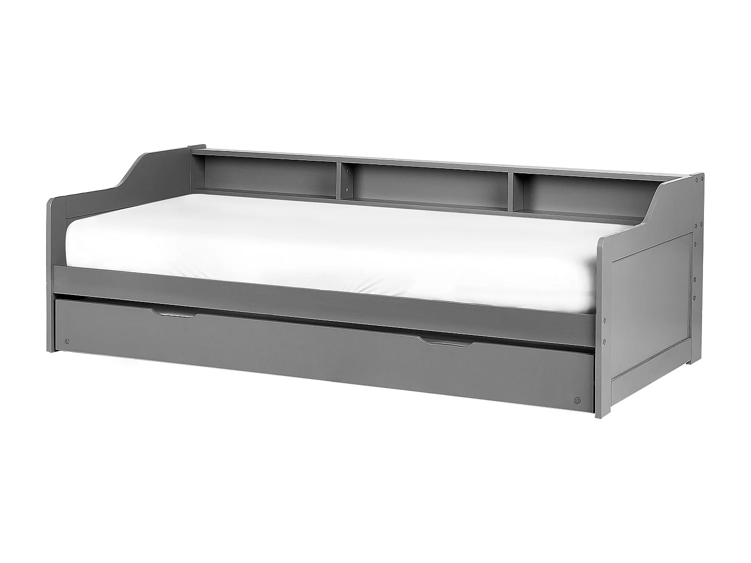 Letto estraibile Legno di pino EDERN 90 x 200 cm Grigio