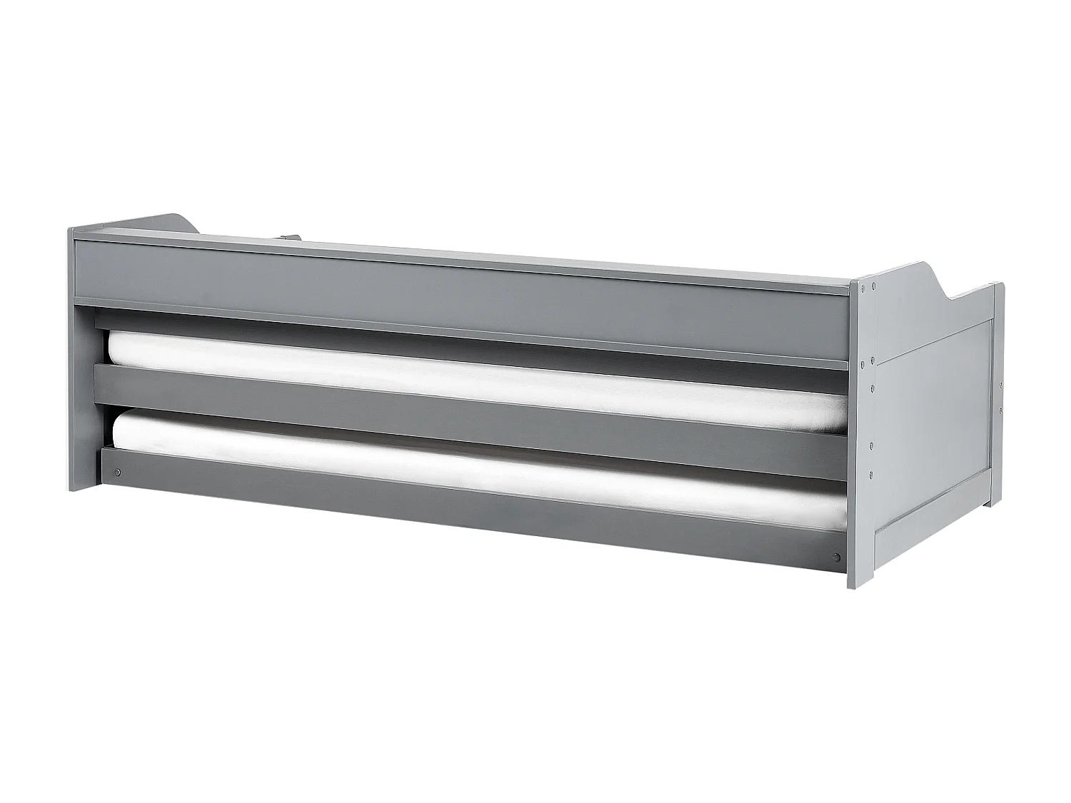 Letto estraibile Legno di pino EDERN 90 x 200 cm Grigio