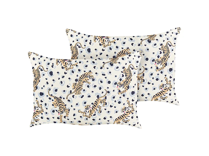 Lot de 2 coussins d'extérieur ARENZANO Motif animal 40 x 60 cm Multicolore
