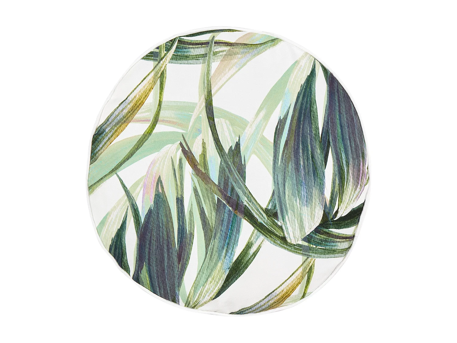 Lot de 2 coussins d'extérieur CALDERINA Motif de plante 40 x 40 cm Vert