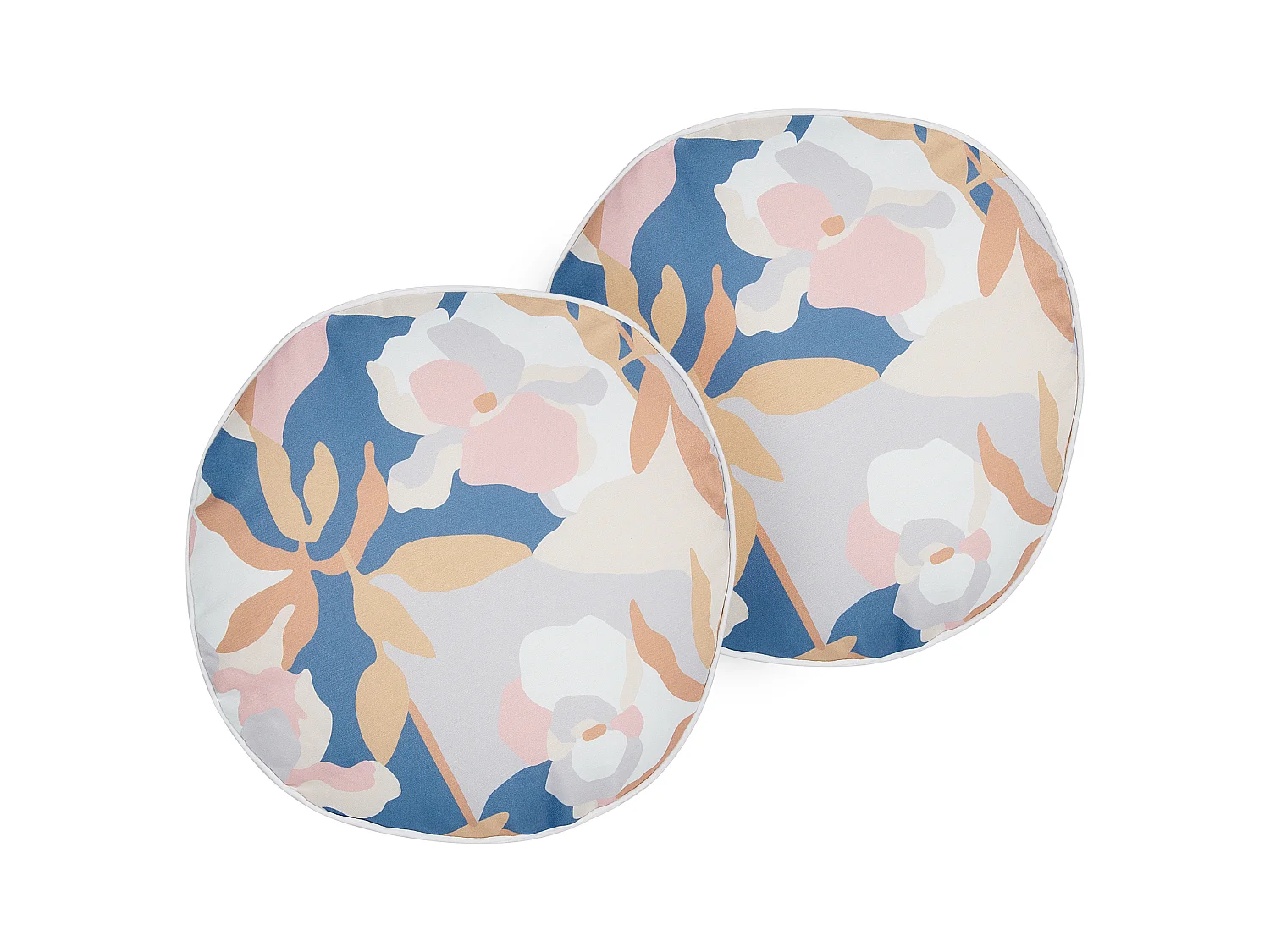 Lot de 2 coussins d'extérieur VEREZZI Motif floral 40 x 40 cm Multicolore