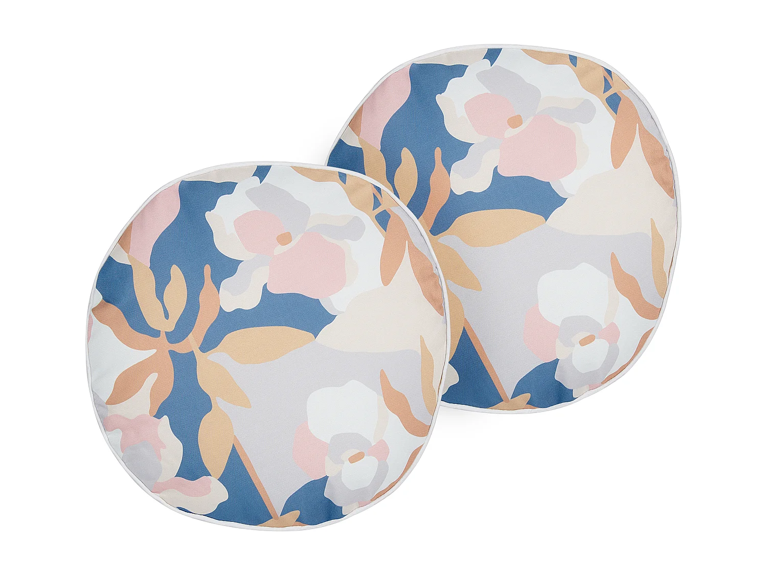 Lot de 2 coussins d'extérieur VEREZZI Motif floral 40 x 40 cm Multicolore