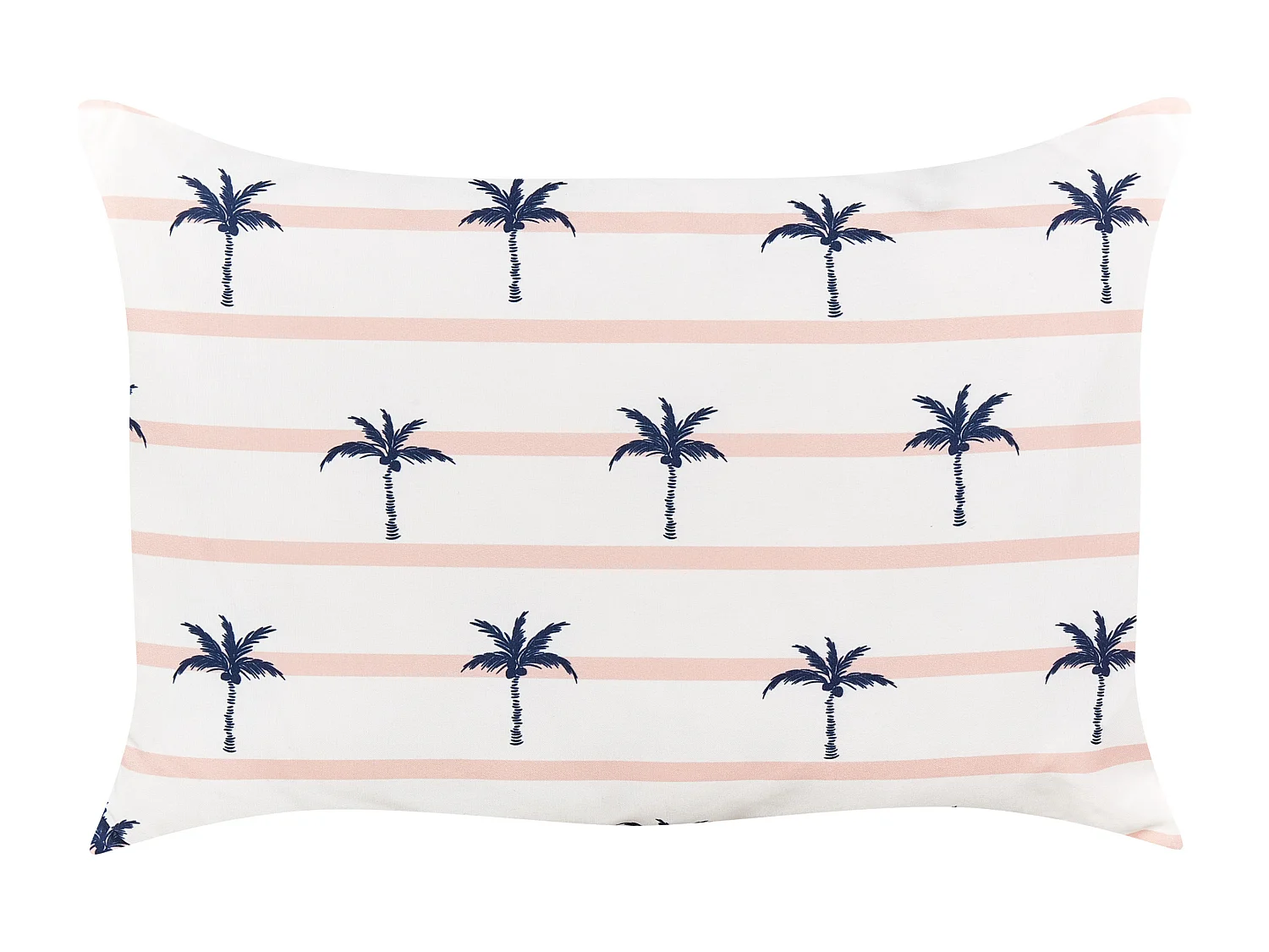 Gartenkissen 2er Set MOLTEDO Streifenmuster 40 x 60 cm Weiss