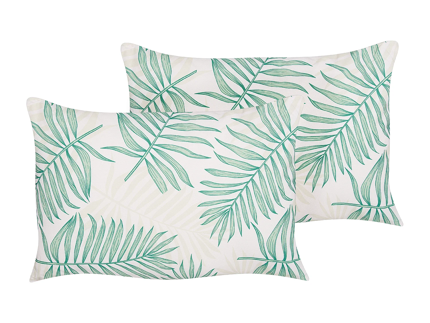 Set di 2 cuscini da esterno POGGIO Trama di piante 40 x 60 cm Verde