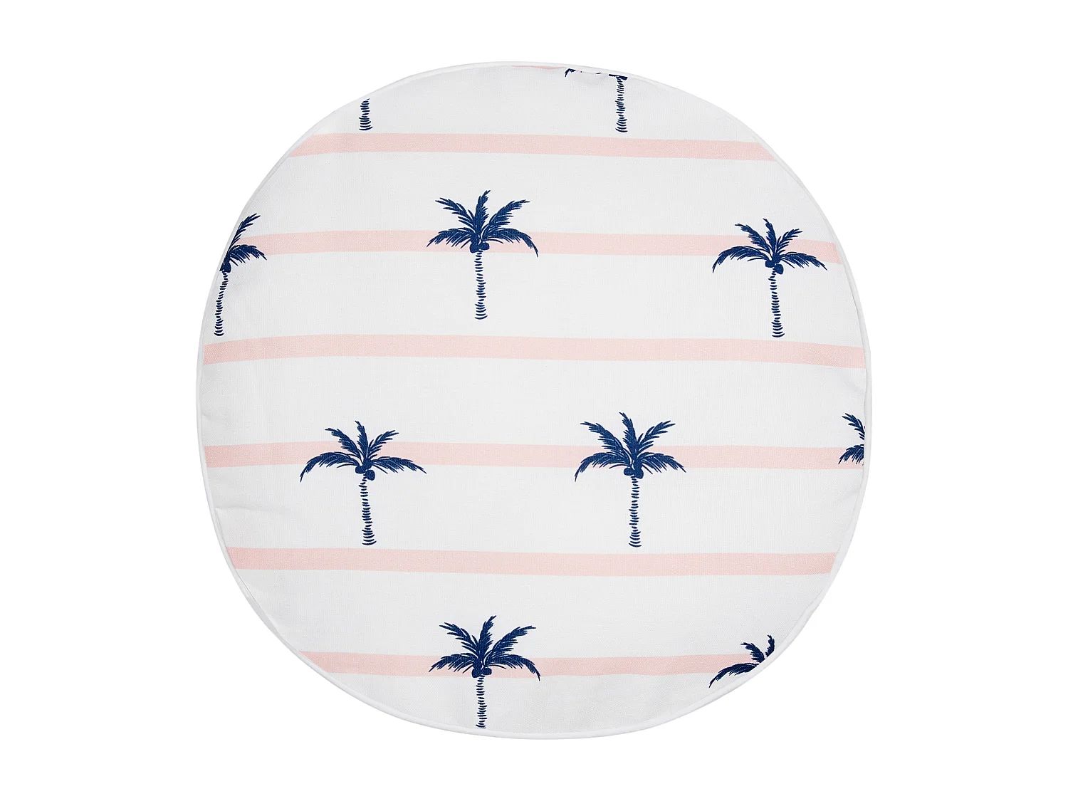 Zestaw 2 poduszek ogrodowych MOLTEDO W paski 40 x 40 cm Biały