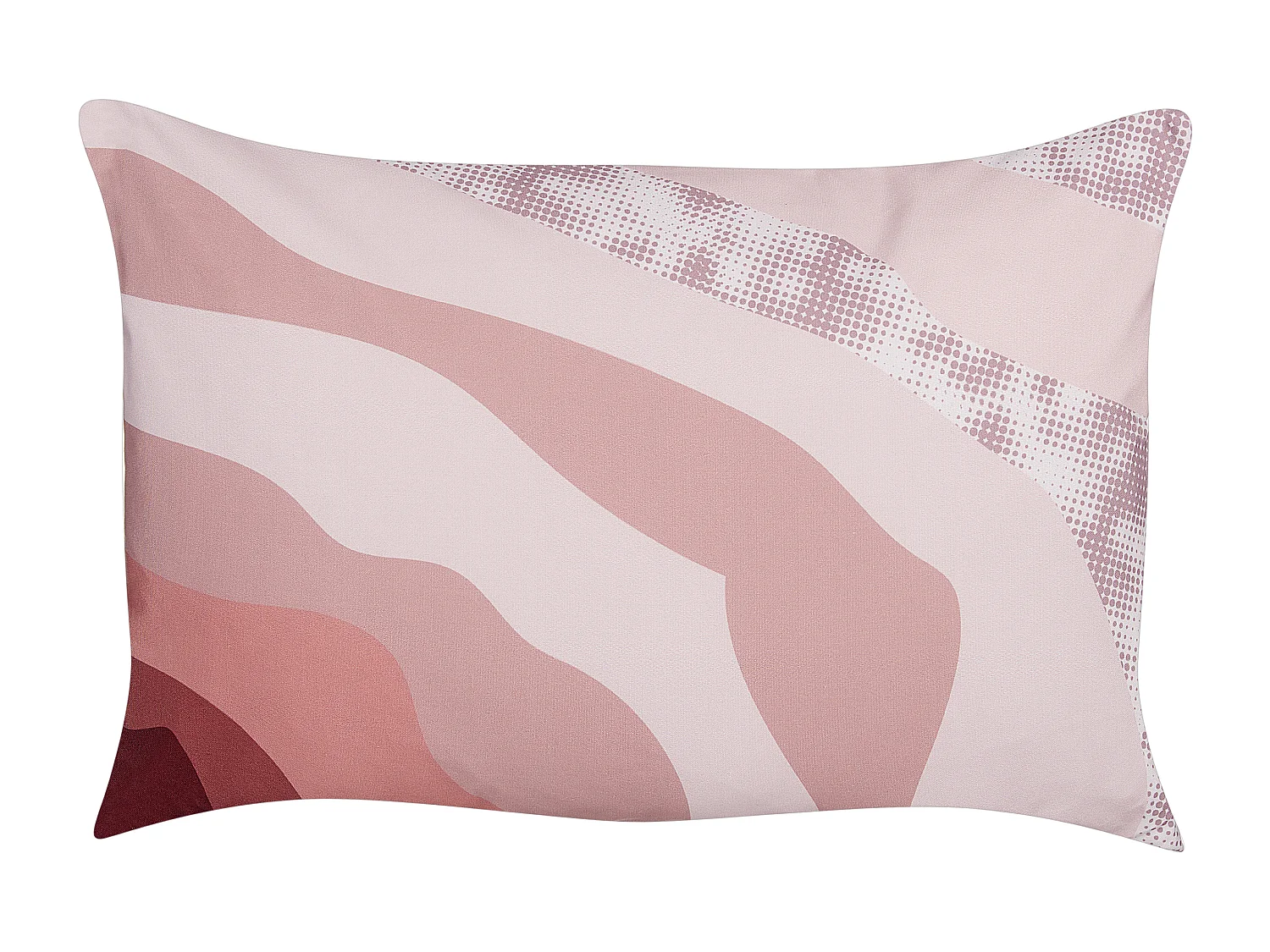 Lot de 2 coussins d'extérieur CAMPEI Motif abstrait 40 x 60 cm Rose