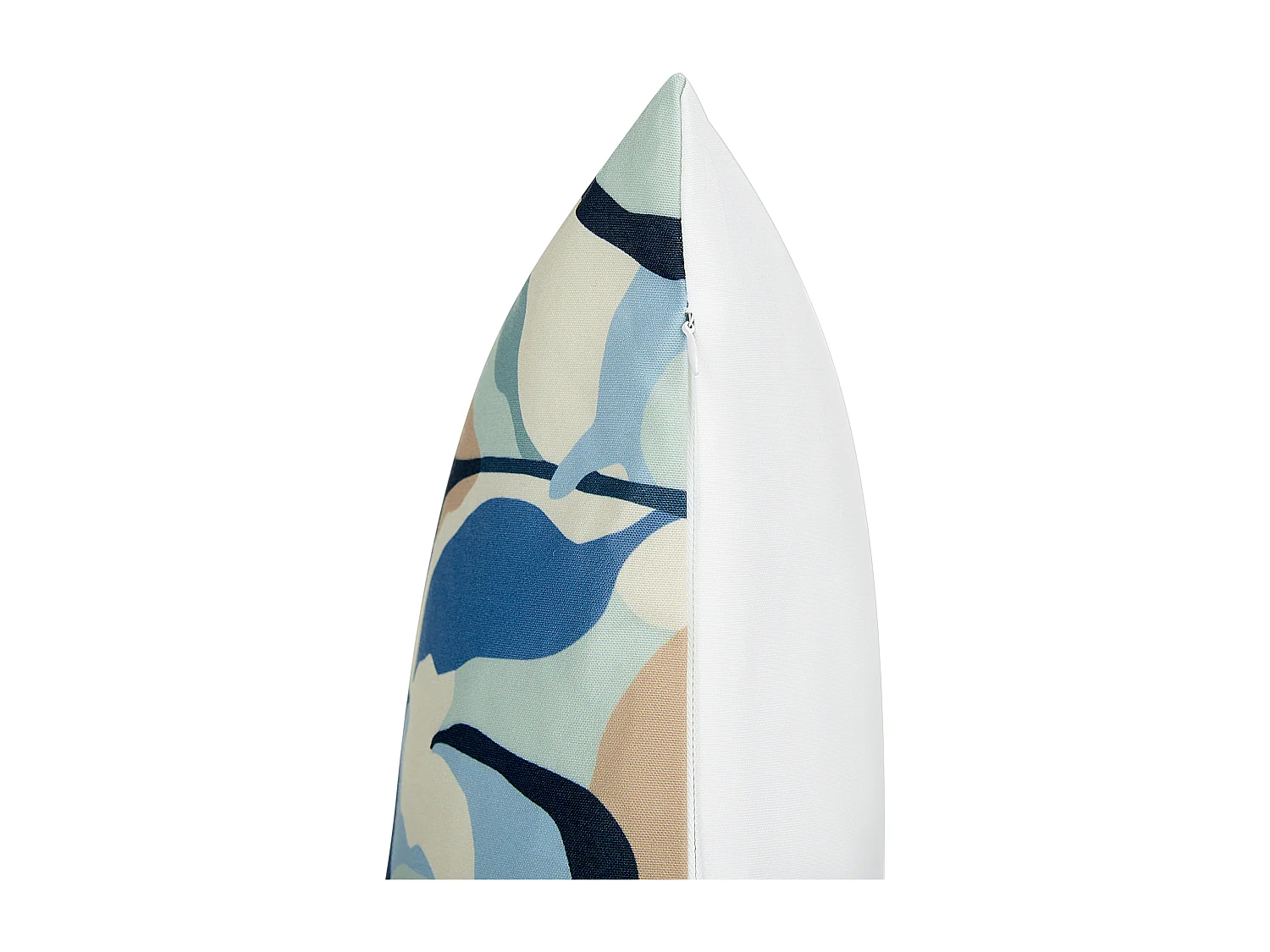 Lot de 2 coussins d'extérieur VEGLINO Motif de plante 45 x 45 cm Bleu