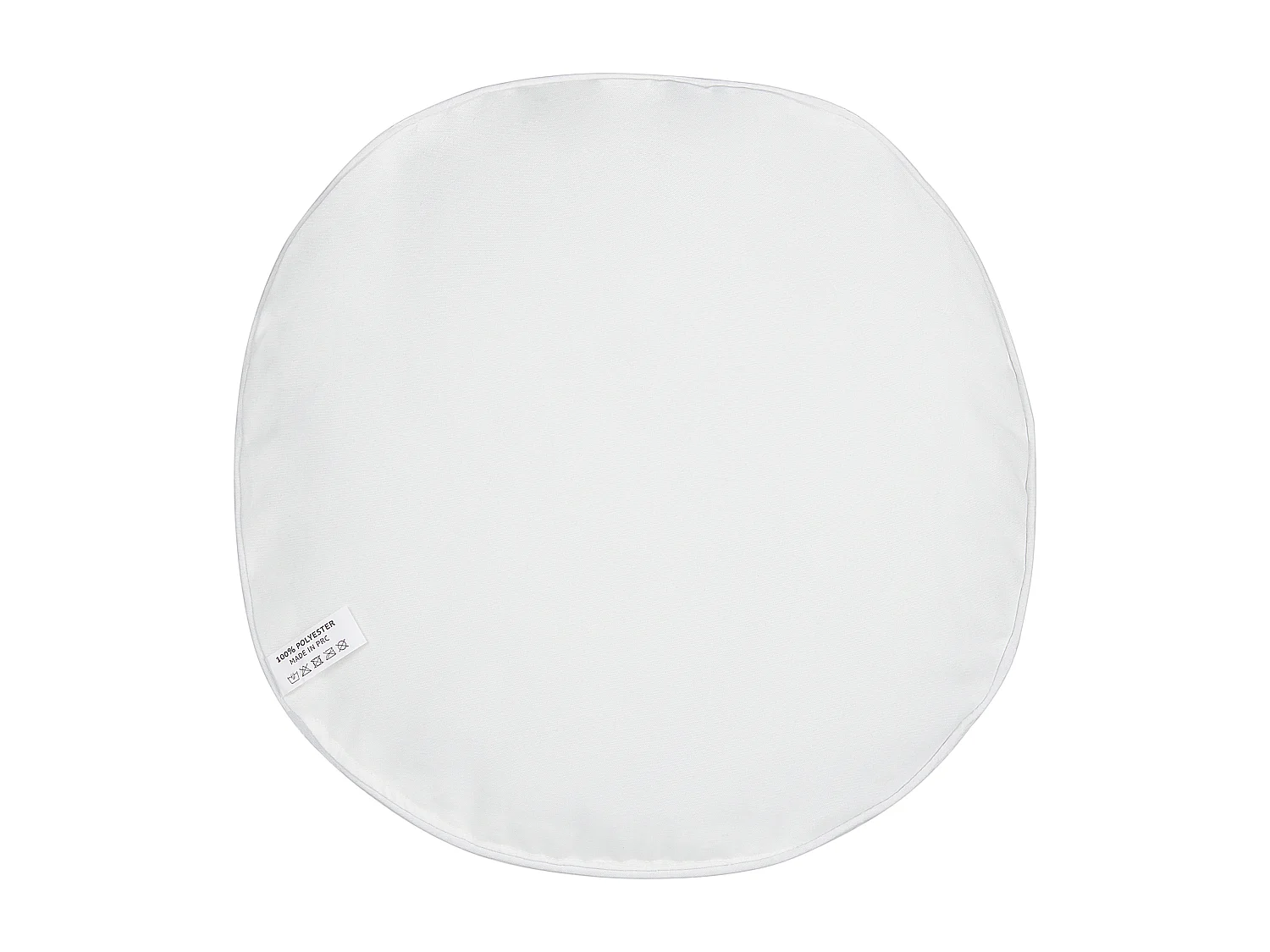 Set aus 2 Gartenkissen für den Außenbereich Streukissen ⌀ 40 cm Round Polyester Blattmuster Weiß Viozene