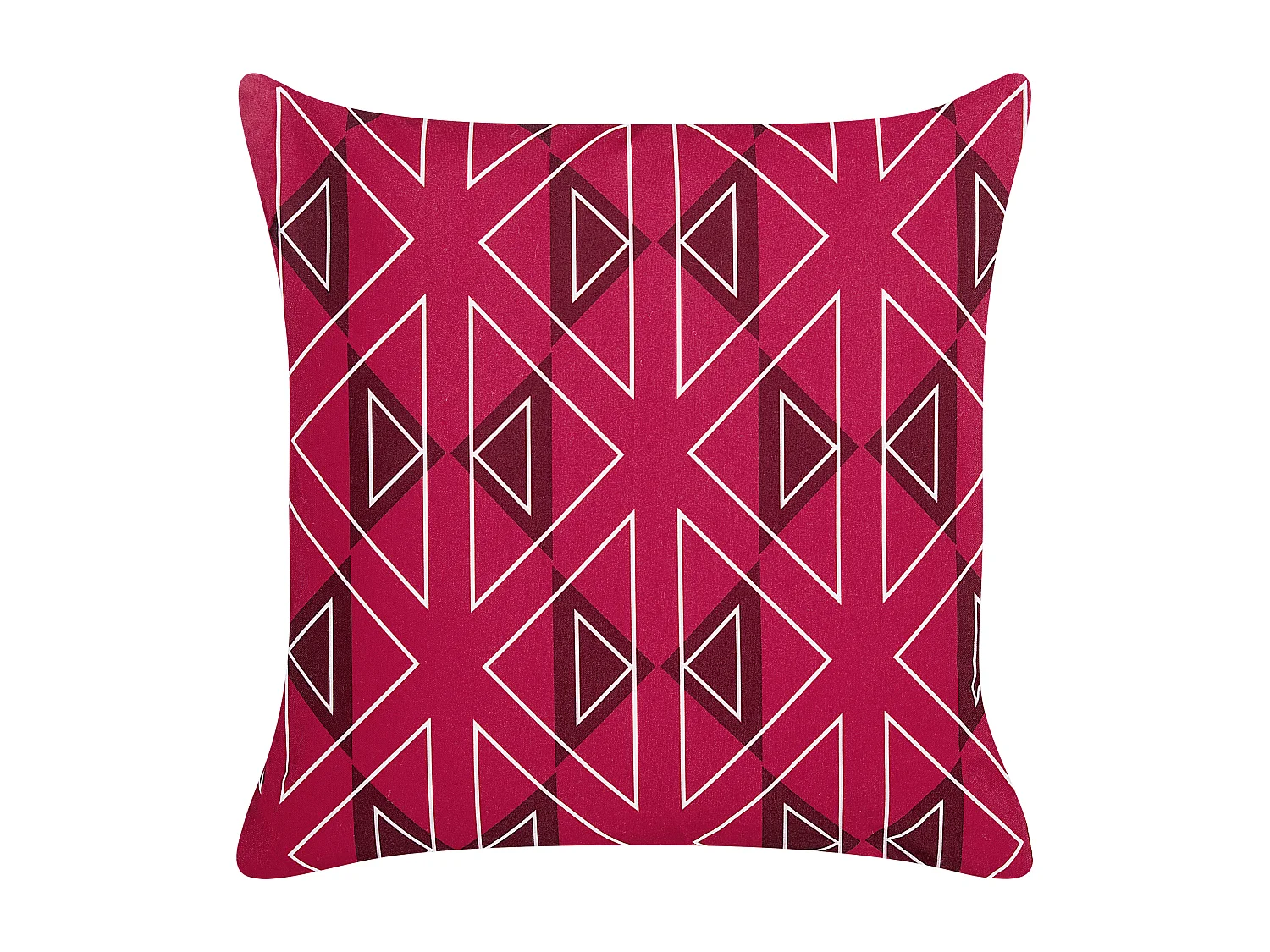 Lot de 2 coussins d'extérieur MEZZANO Motif géométrique 45 x 45 cm Rose