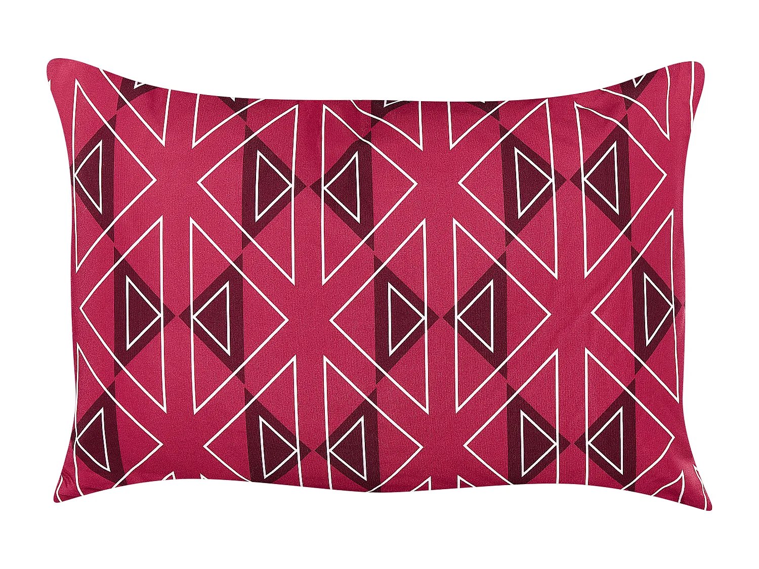 Lot de 2 coussins d'extérieur MEZZANO Motif géométrique 40 x 60 cm Rose fushia