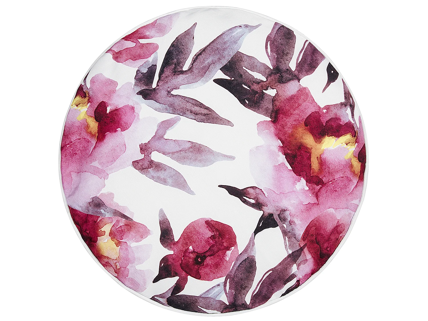 Gartenkissen 2er Set LANROSSO Blumenmuster 40 x 40 cm Rosa