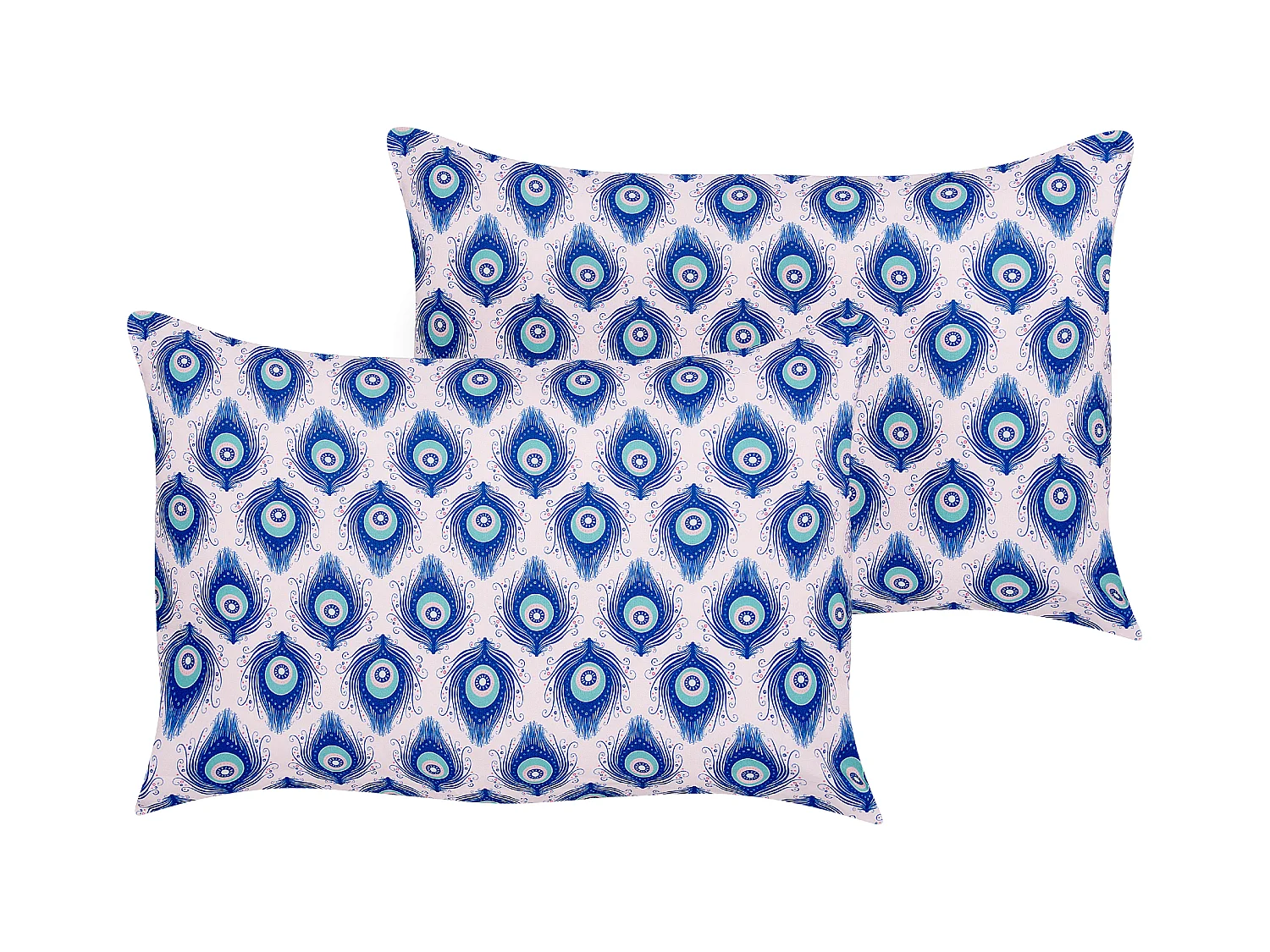 Lot de 2 coussins d'extérieur CERIANA Motif animal 40 x 60 cm Bleu