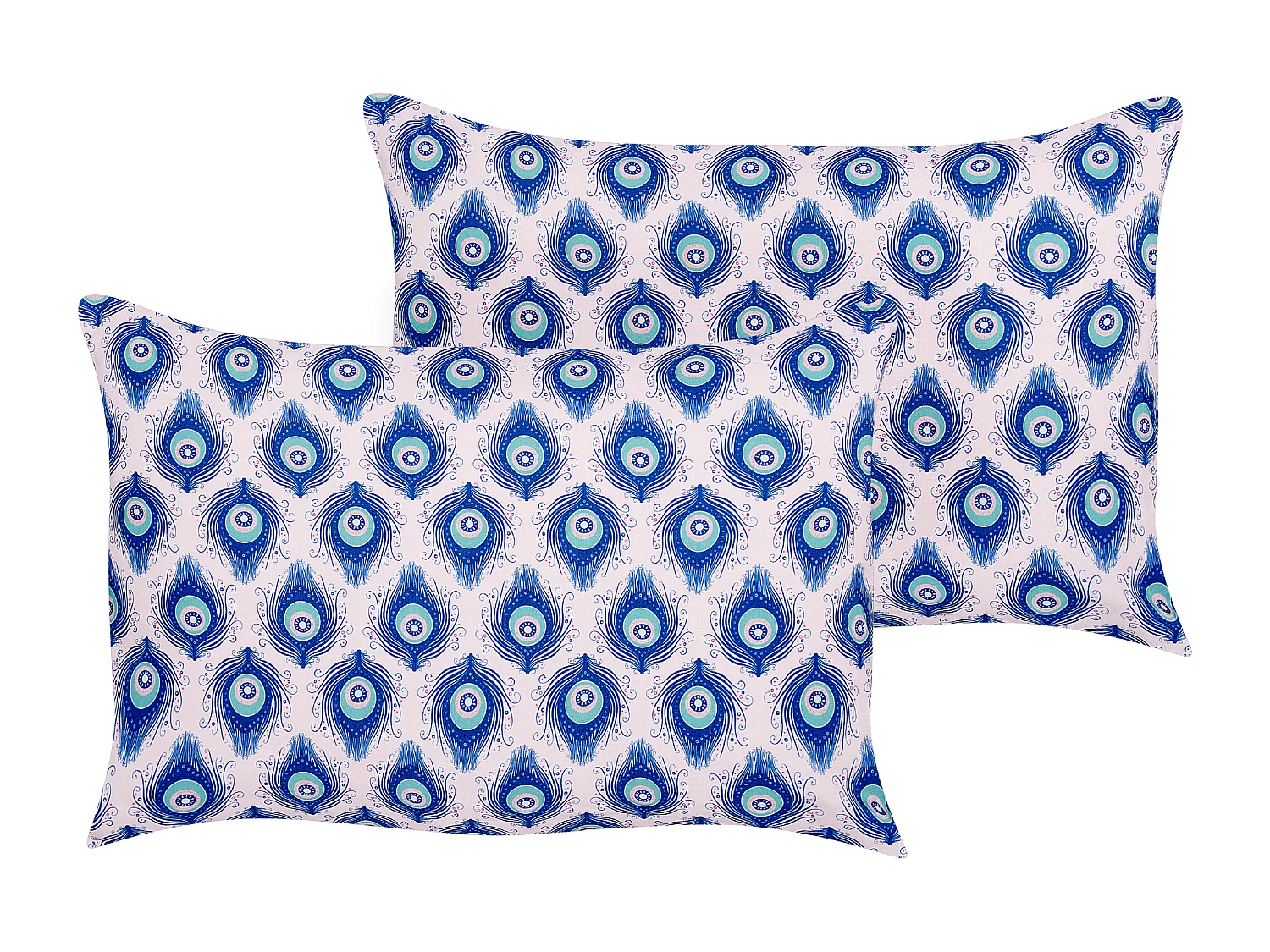 Lot de 2 coussins d'extérieur CERIANA Motif animal 40 x 60 cm Bleu