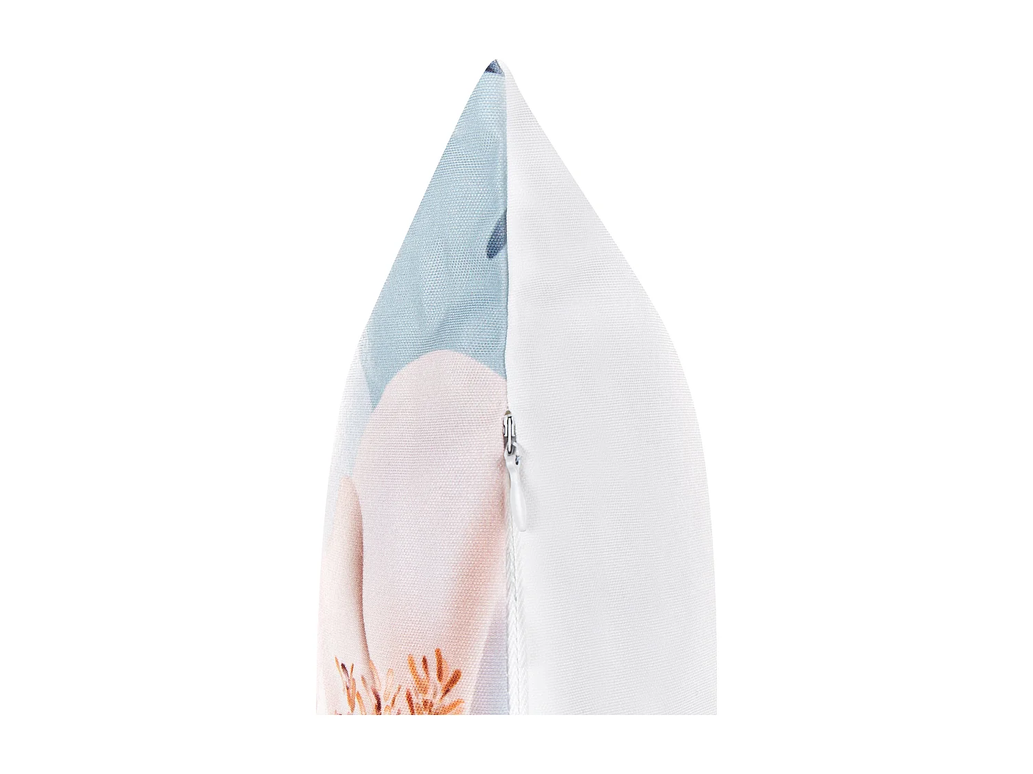 Set di 2 cuscini da esterno APRICALE Trama floreale 40 x 60 cm Blu
