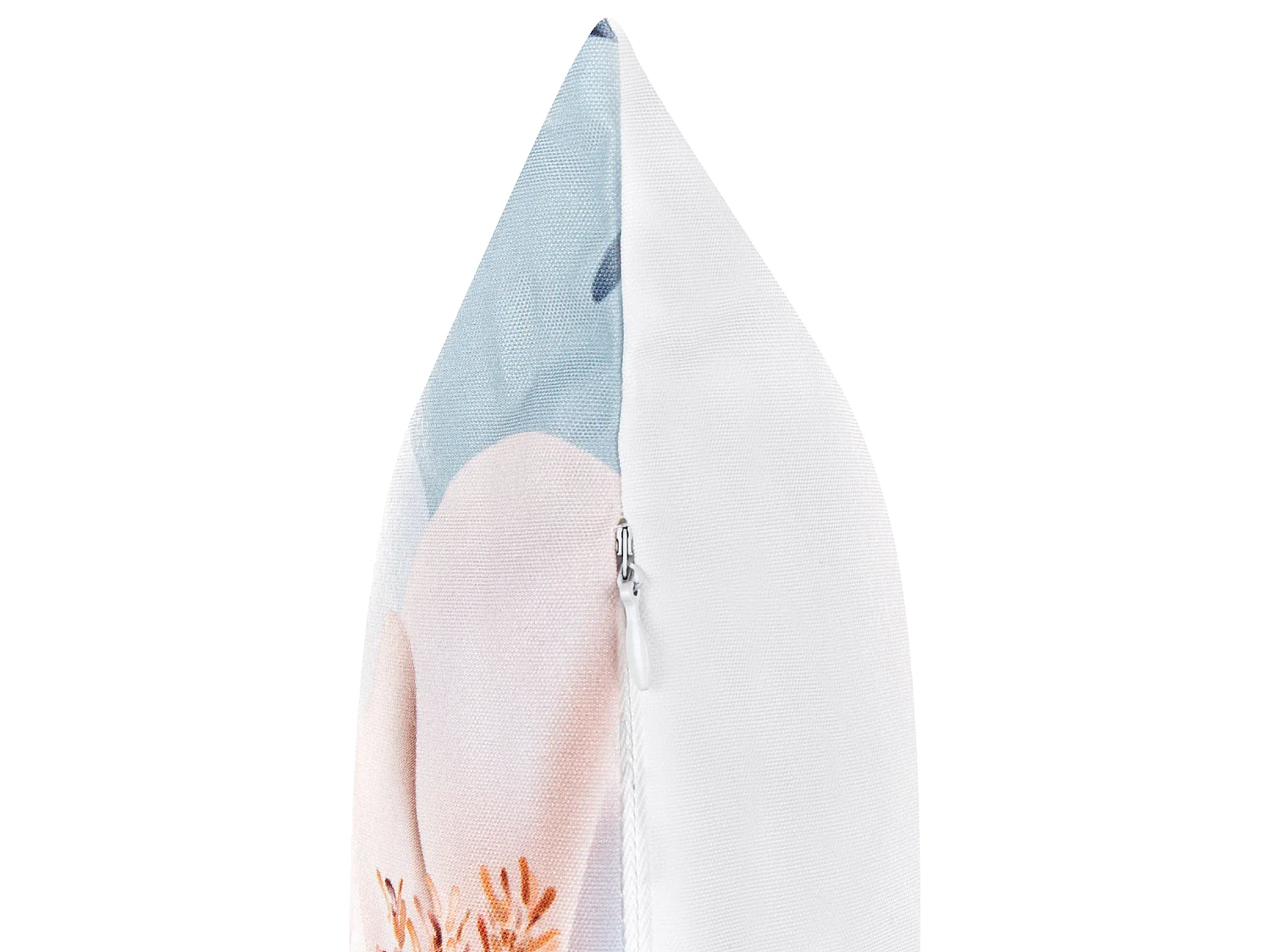 Lot de 2 coussins d'extérieur APRICALE Motif floral 40 x 60 cm Bleu