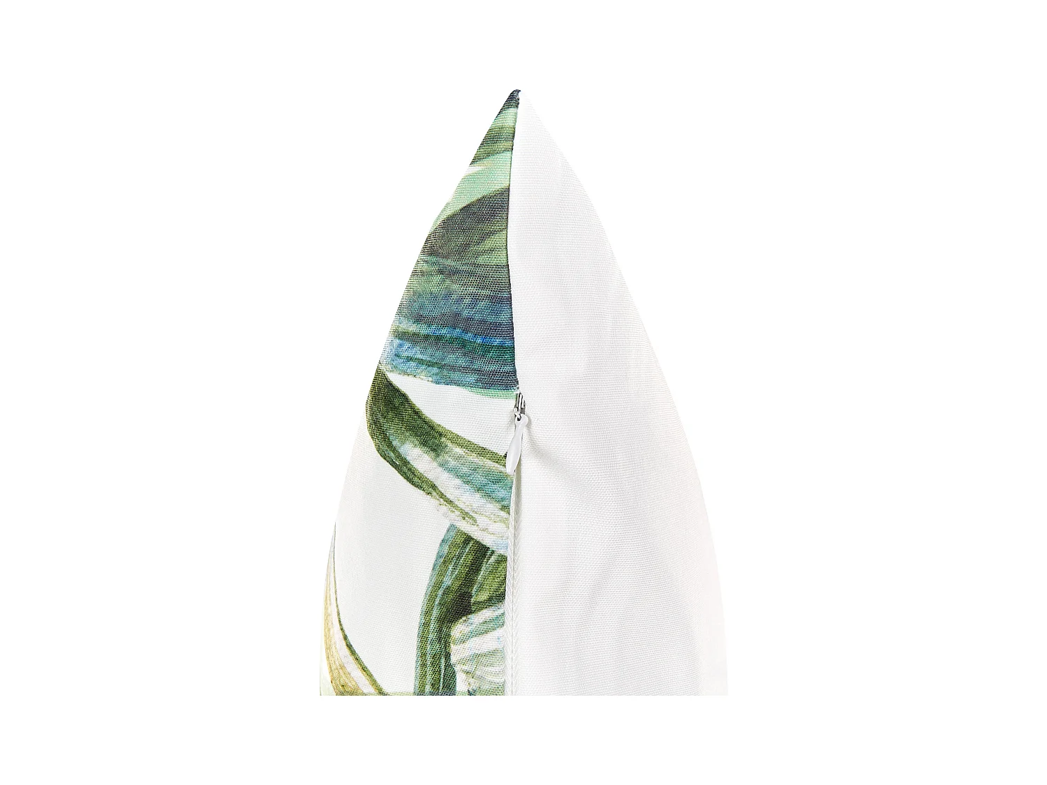 Set van 2 tuinkussens CALDERINA Bladpatroon 45 x 45 cm Groen