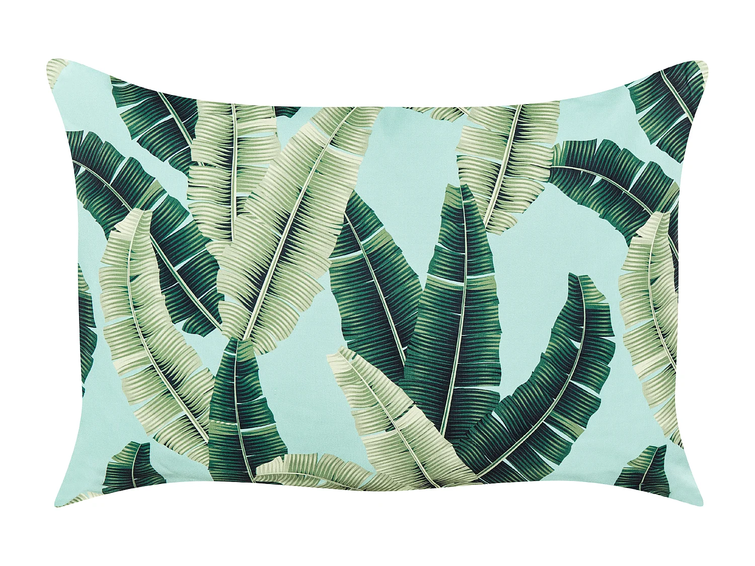 Gartenkissen 2er Set grün 40 x 60 cm rechteckig Blätter Muster modern Boissano