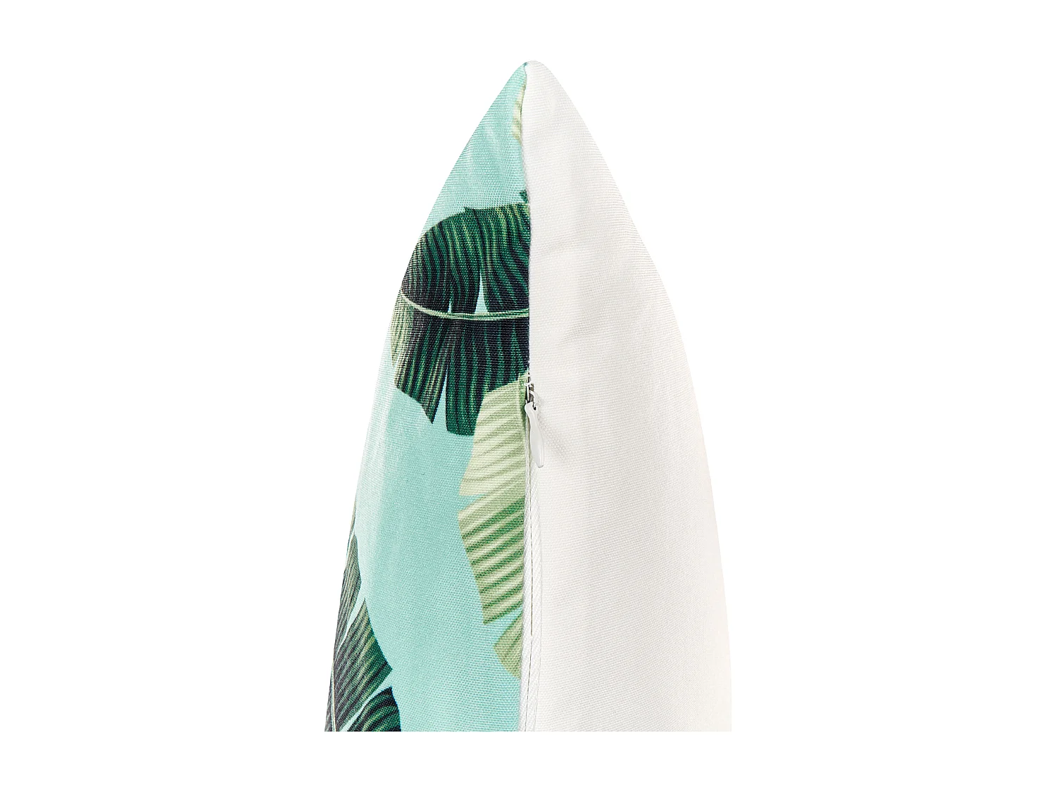 Set van 2 tuinkussens BOISSANO Bladpatroon 40 x 60 cm Groen