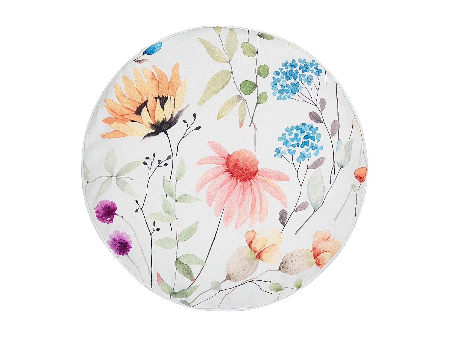 Conjunto de 2 almofadas de jardim MONESI Padrão floral 40 x 40 cm Multicolor