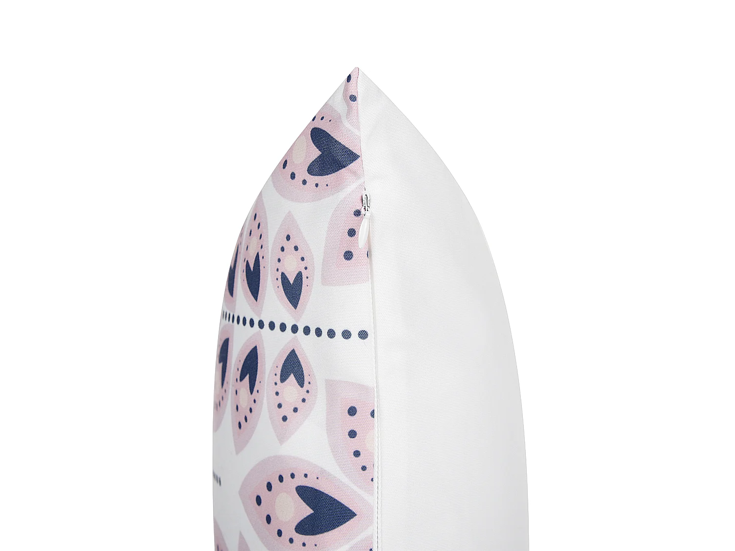 Gartenkissen 2er Set TORRETTA Pflanzenmuster 45 x 45 cm Cremeweiss