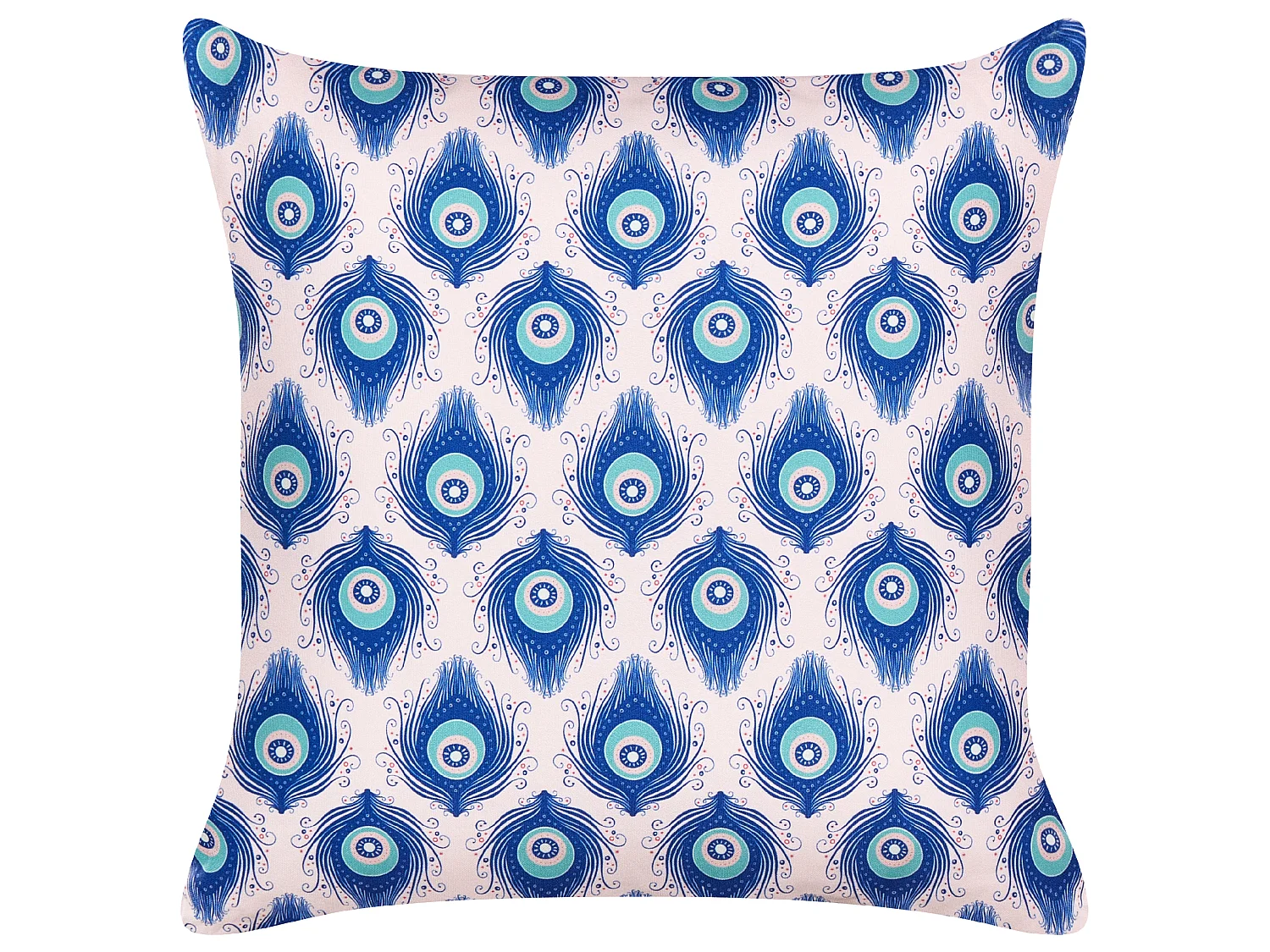 Gartenkissen 2er Set CERIANA Tiermuster 45 x 45 cm Blau