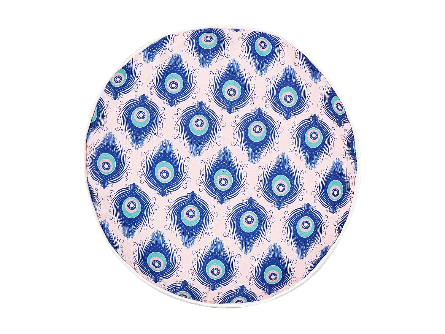 Conjunto de 2 almofadas de jardim CERIANA Padrão animal 40 x 40 cm Azul