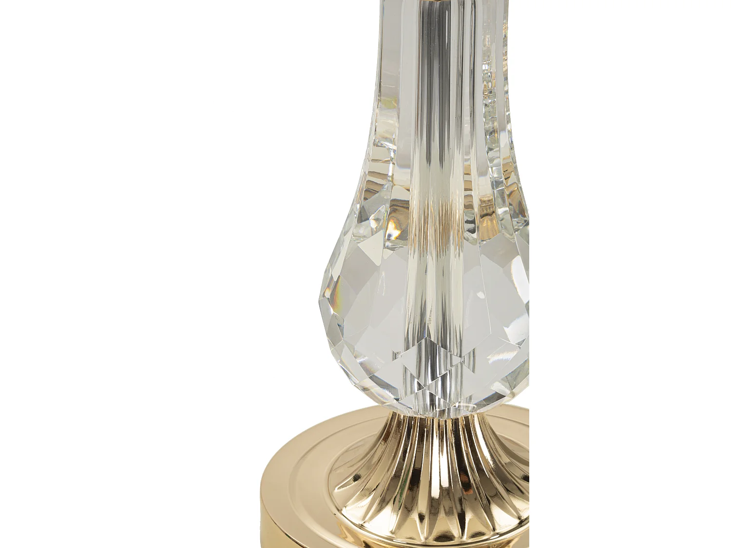 Lampada da tavolo in metallo e vetro cm  Ø 33x59