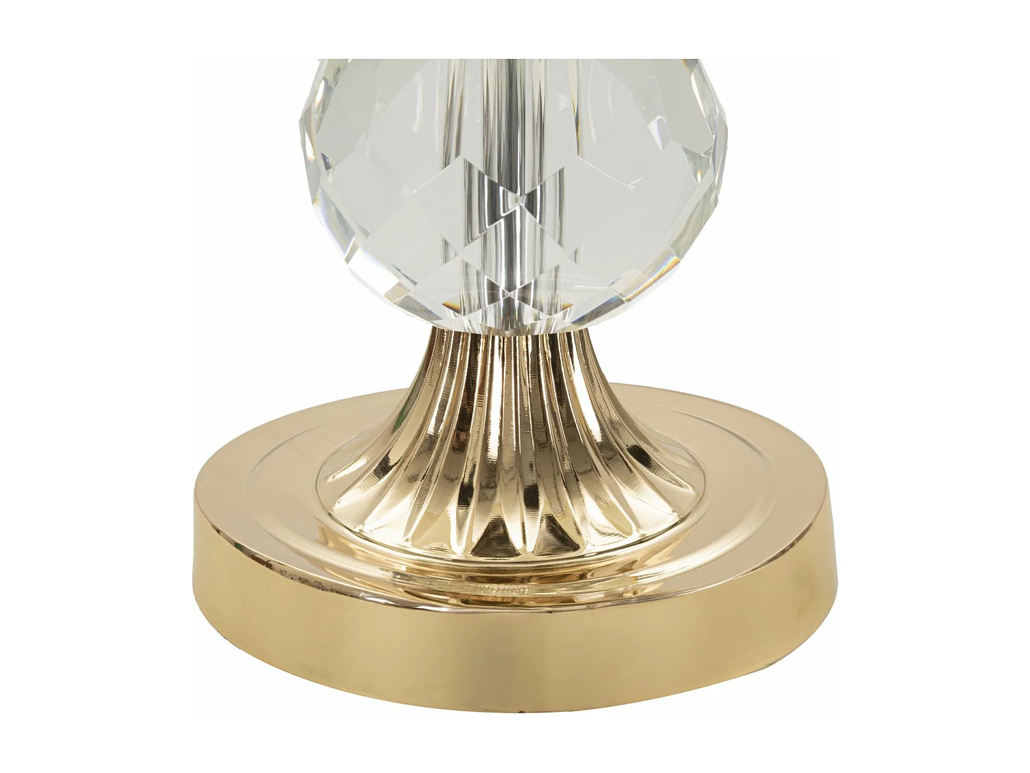 Lampada da tavolo in metallo e vetro cm  Ø 33x59