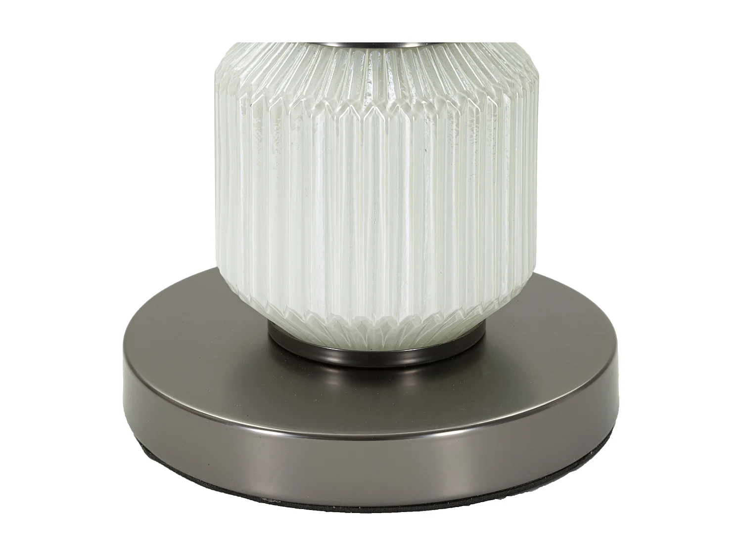 Lampe à Poser en Verre "Bright Three" 57cm Blanc & Gris