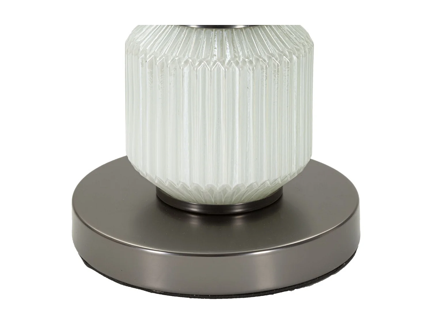 Lampe à Poser en Verre "Bright Three" 57cm Blanc & Gris