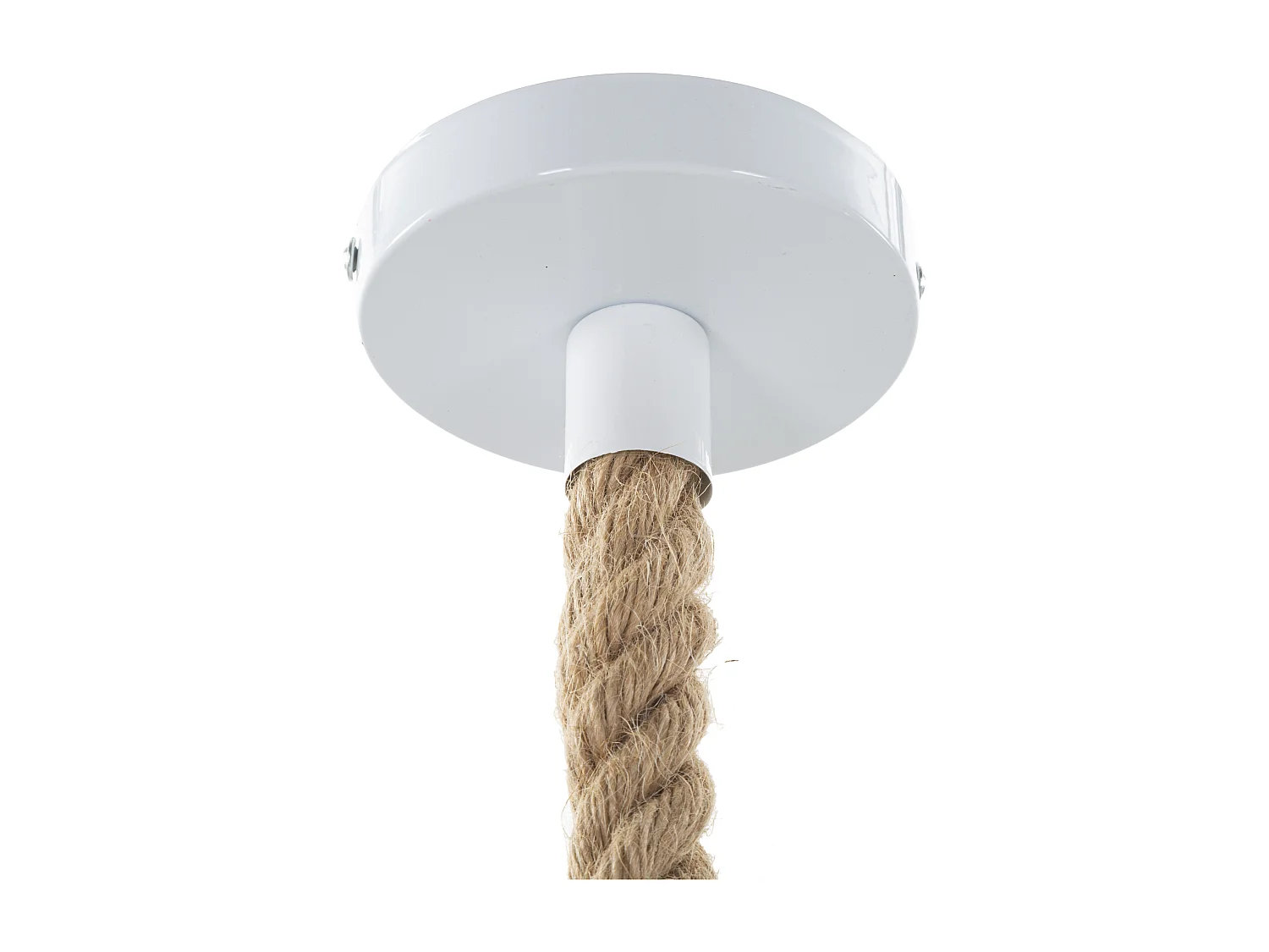 Lampe Suspension en Résine "Singe" 60cm Blanc