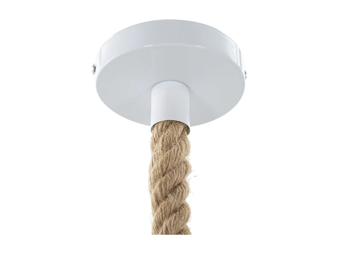 Lampe Suspension en Résine "Singe" 60cm Blanc