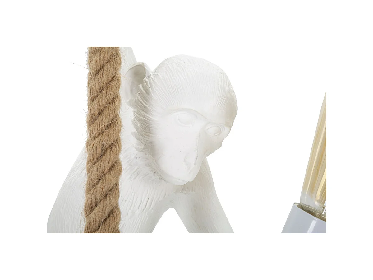 Hängelampe aus Kunstharz mit Seil Monkey