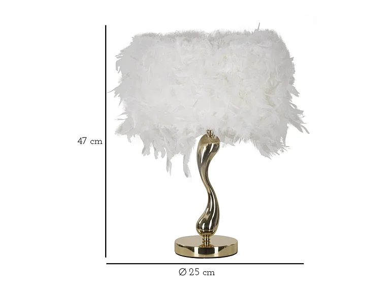 Tischlampe mit dekorativem Lampenschirm Cart