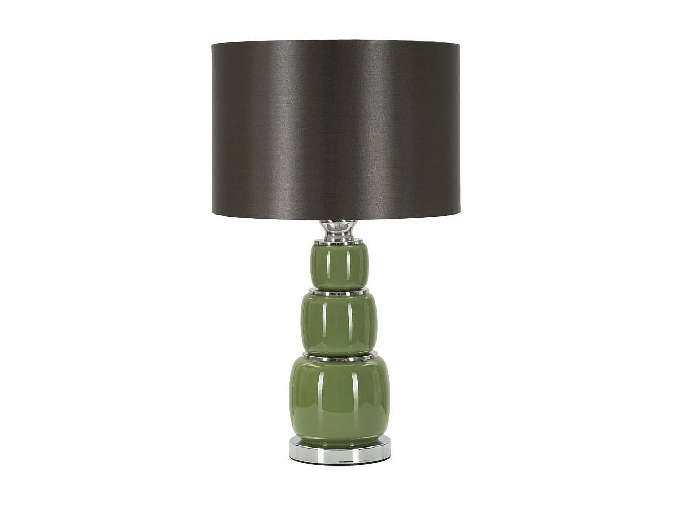Lampe à Poser en Verre "Eva Three" 57cm Vert & Noir