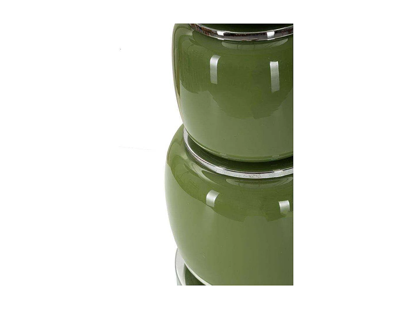 Lampe à Poser en Verre "Eva Three" 57cm Vert & Noir