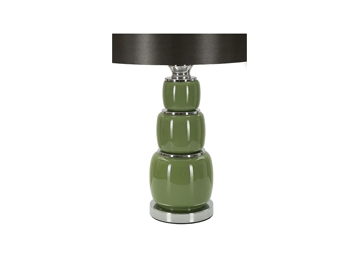 Lampe à Poser en Verre "Eva Three" 57cm Vert & Noir