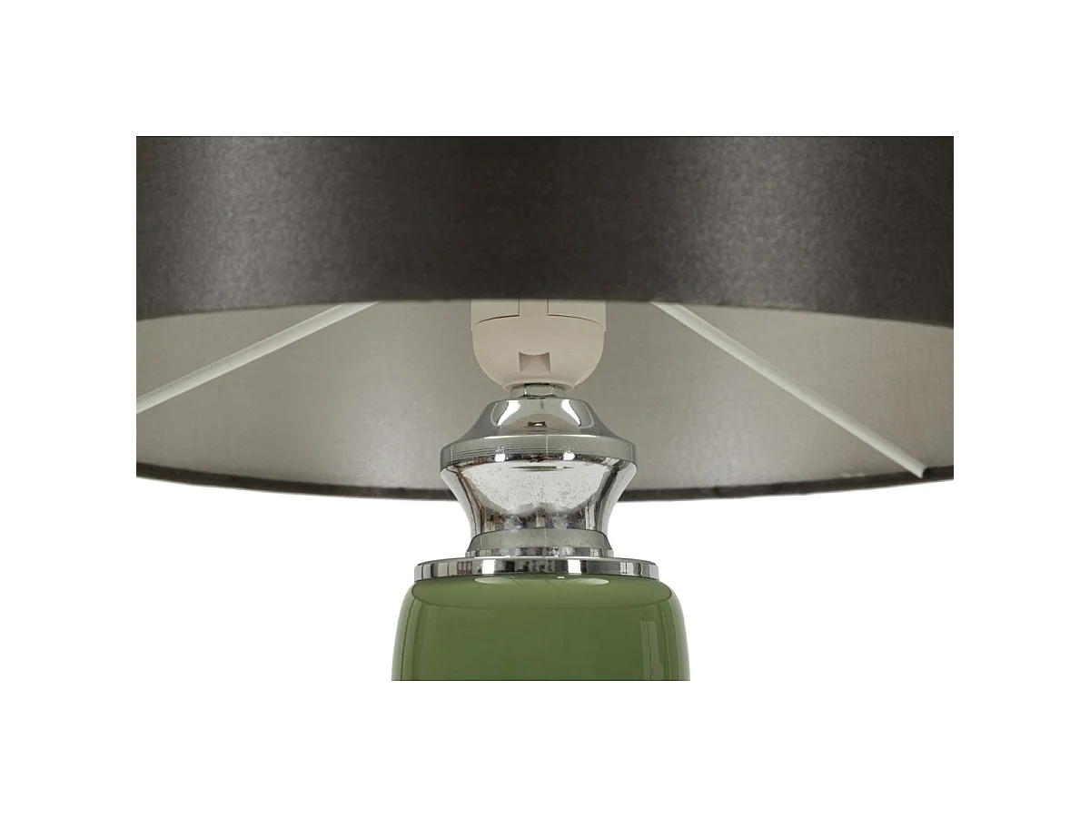 Lampe à Poser en Verre "Eva Three" 57cm Vert & Noir