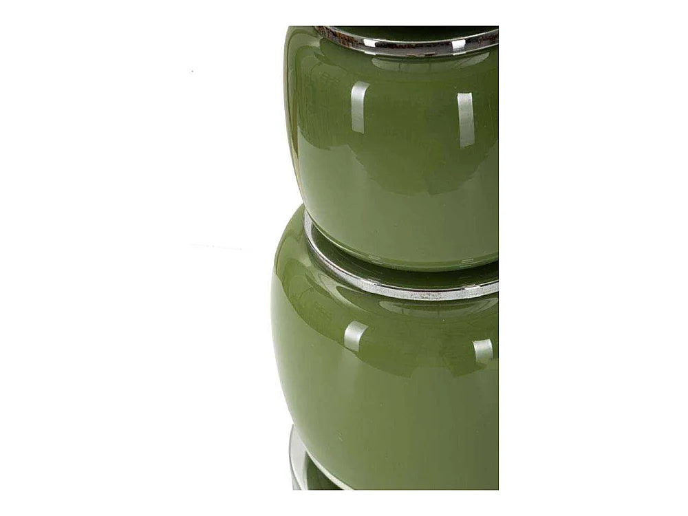 Lampe à Poser en Verre "Eva Three" 57cm Vert & Noir