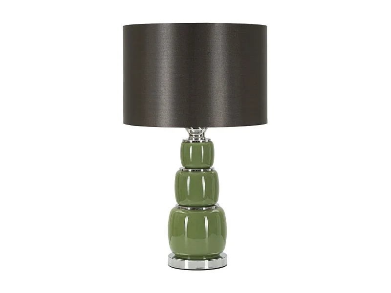 Lampe à Poser en Verre "Eva Three" 57cm Vert & Noir