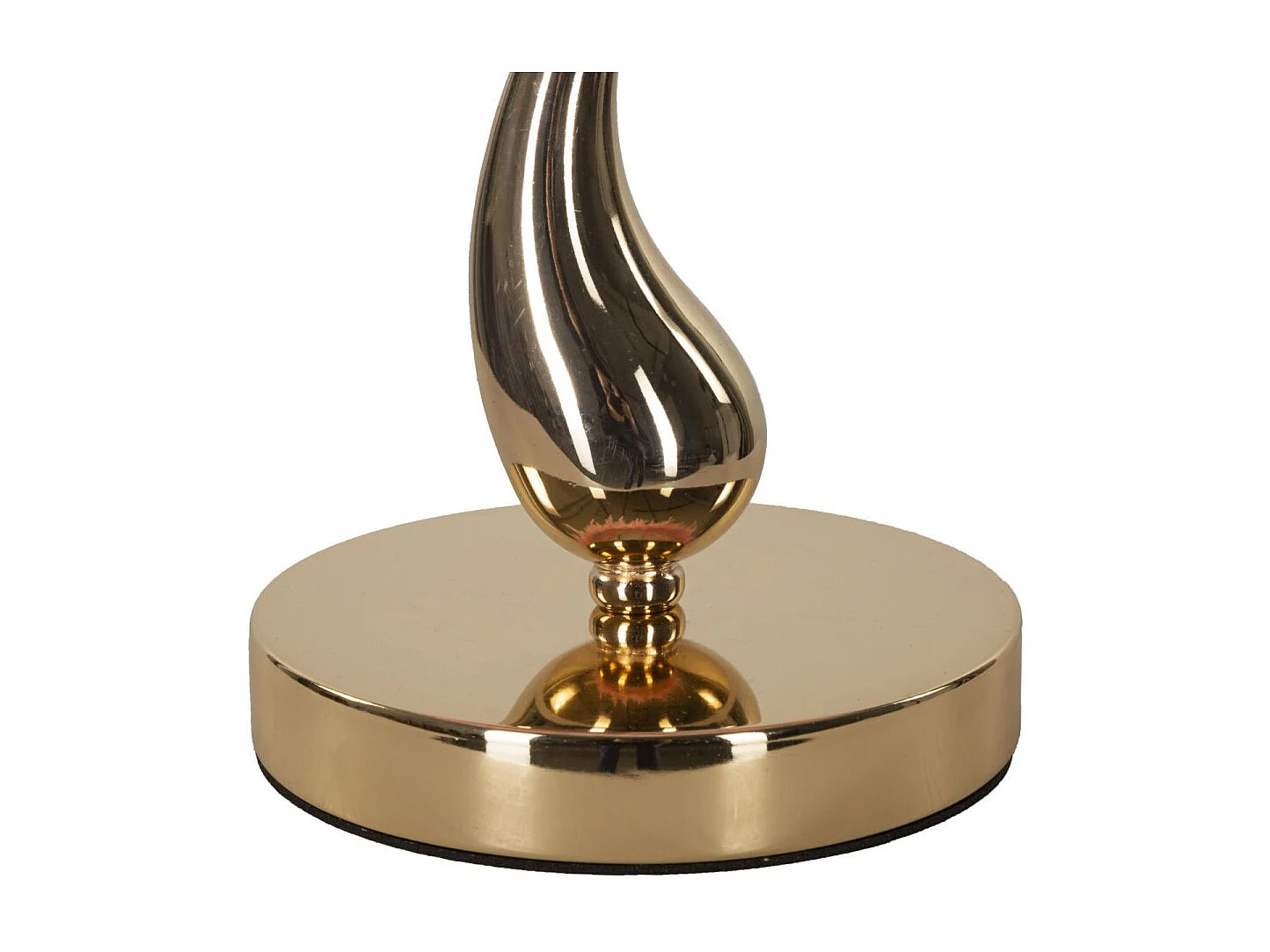 Lampe à Poser Imitation Plume "Cart" 47cm Or & Rose